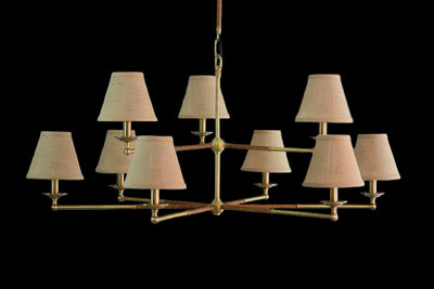 CHANDELIER W / JUTE SHADE - Al Rugaib Furniture