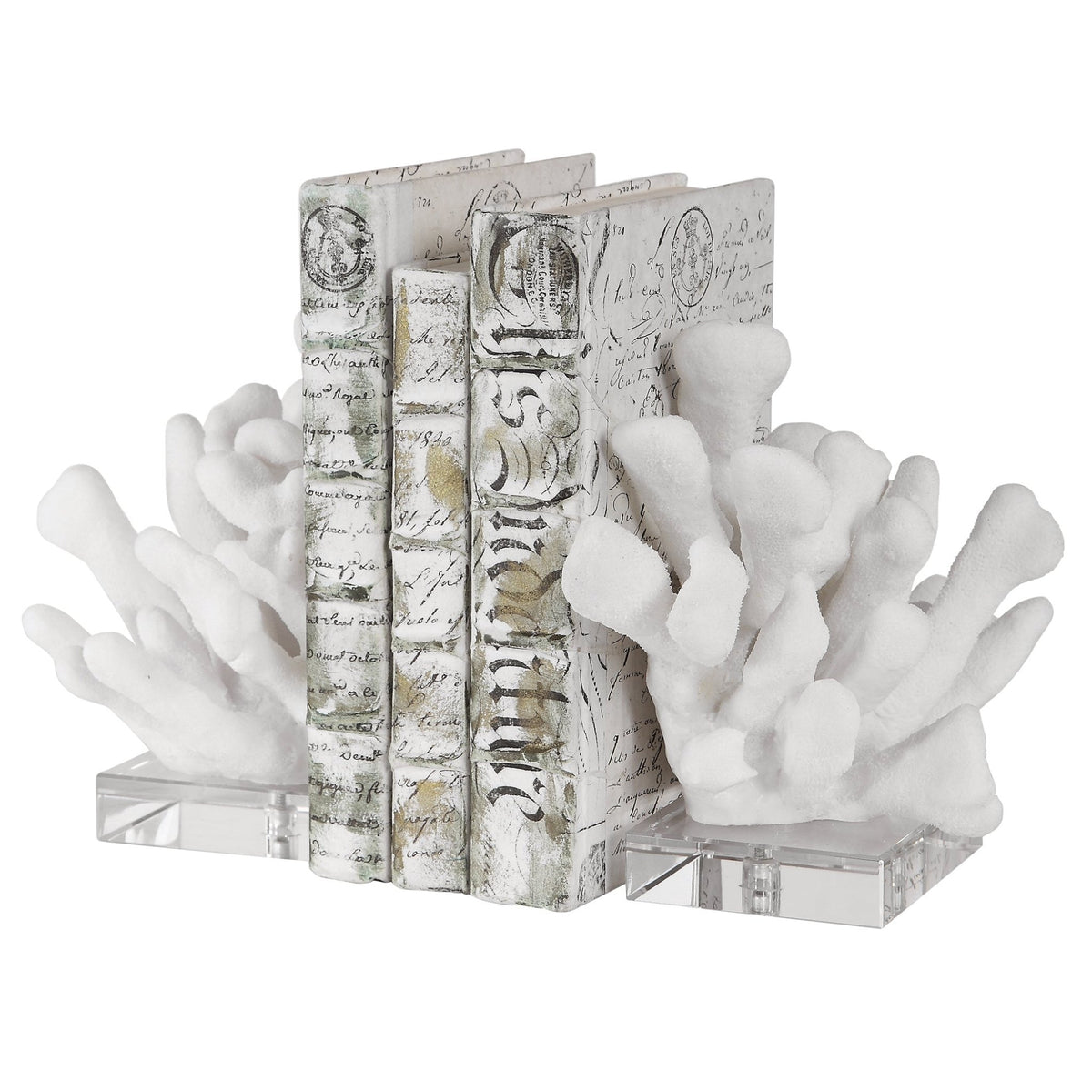 Charbel Bookends, S/2 Table Decors| Uttermost