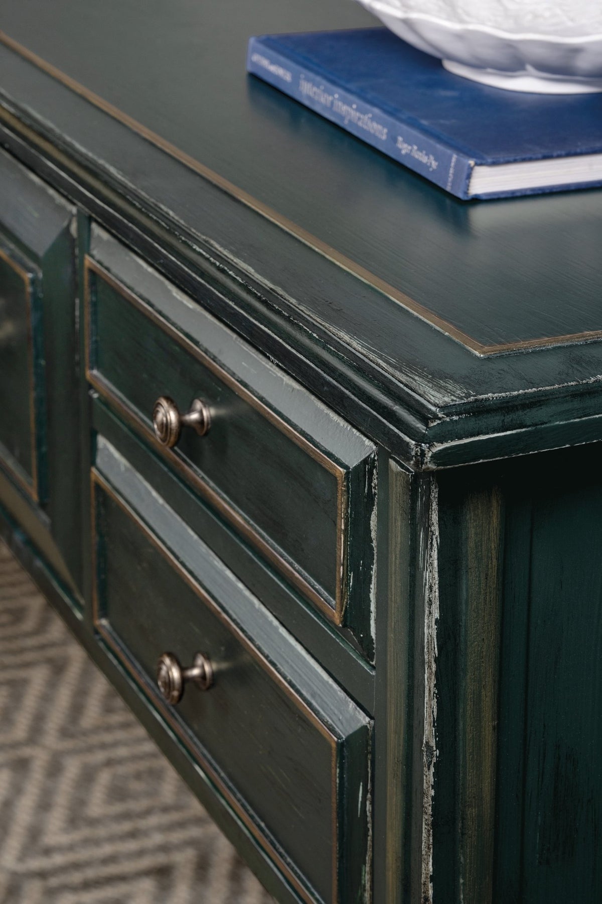 Charleston Five-Drawer Console Table Consoles & Sideboards| Hooker