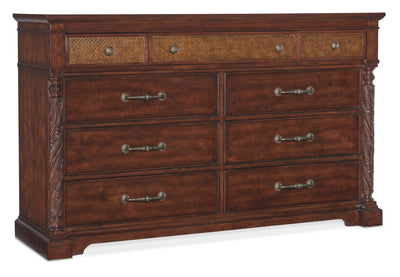 Charleston Nine - Drawer Dresser - Al Rugaib Furniture