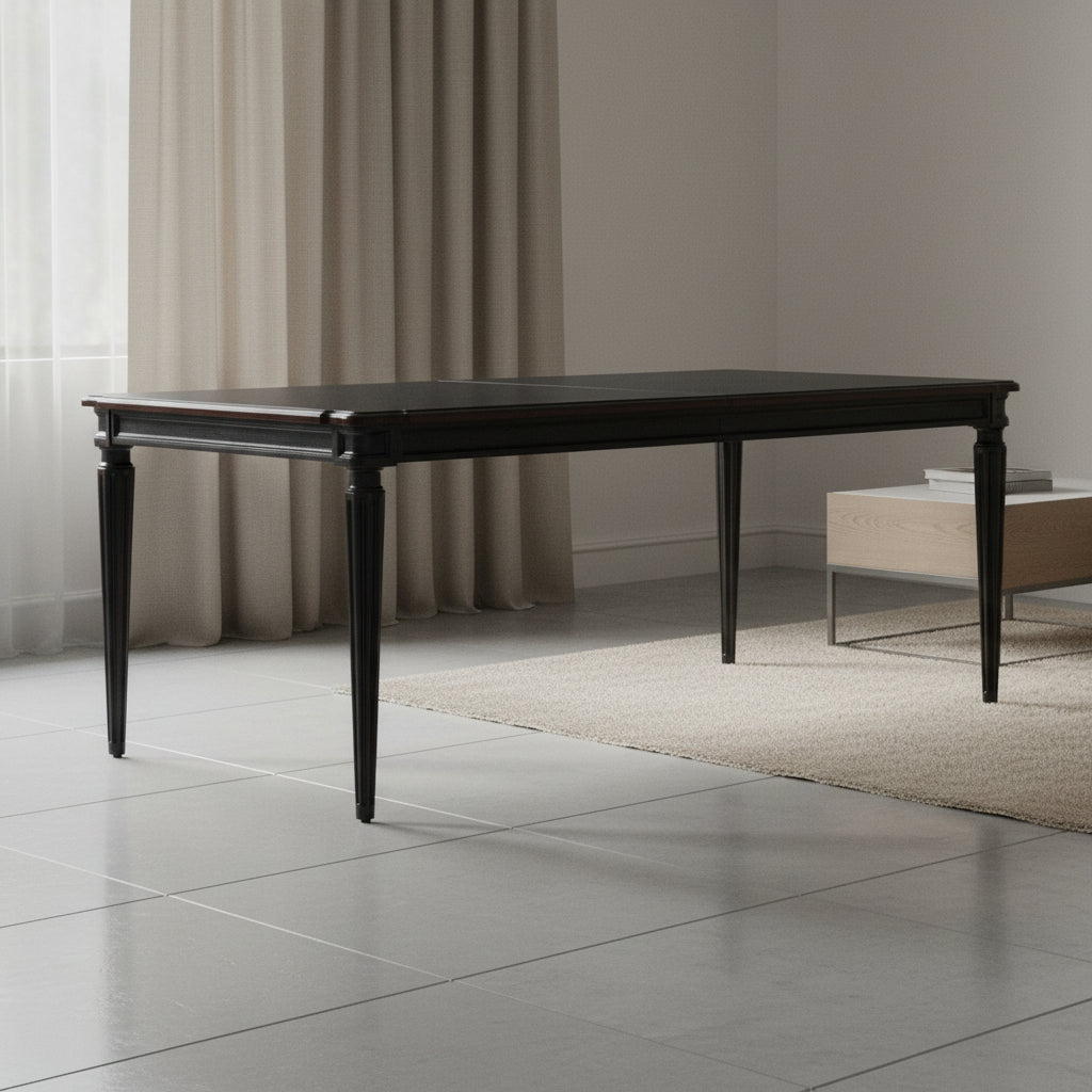 Charleston Rectangle Leg Dining Table w-2-22in Leaves Dining Tables| Hooker