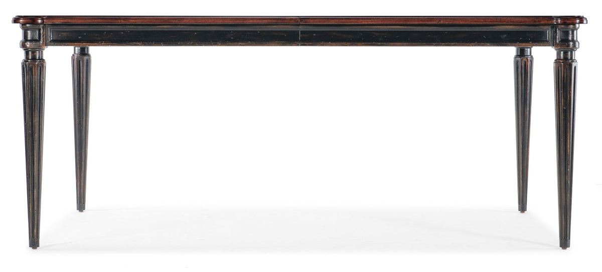 Charleston Rectangle Leg Dining Table w-2-22in Leaves Dining Tables| Hooker