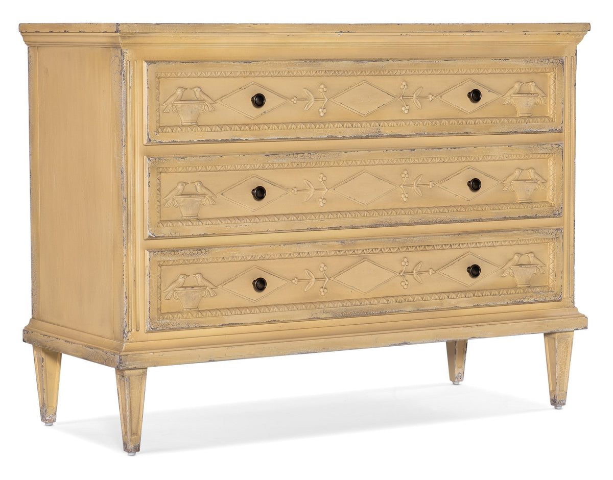 Charleston Three-Drawer Accent Chest Cabinets & Chests| Hooker