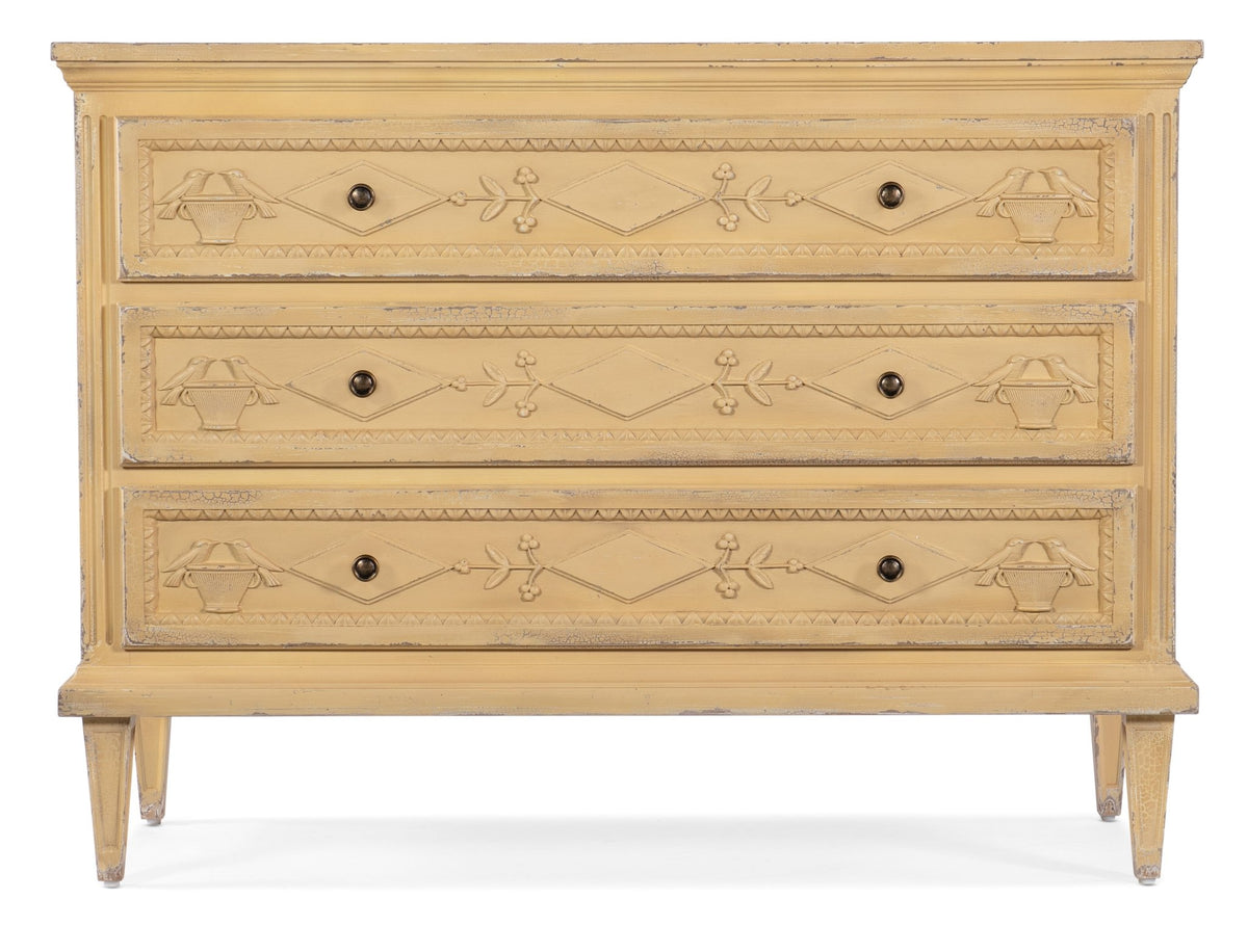 Charleston Three-Drawer Accent Chest Cabinets & Chests| Hooker