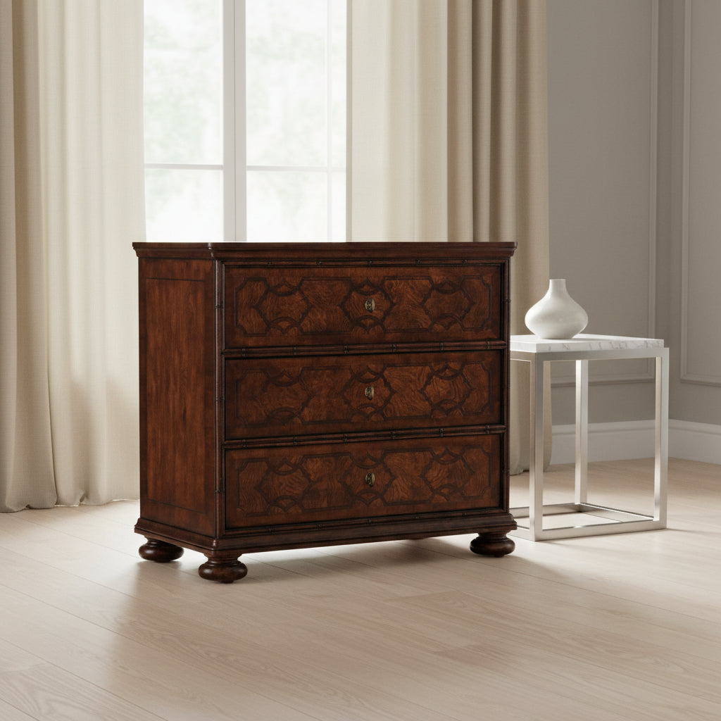 Charleston Three-Drawer Nightstand Nightstands| Hooker