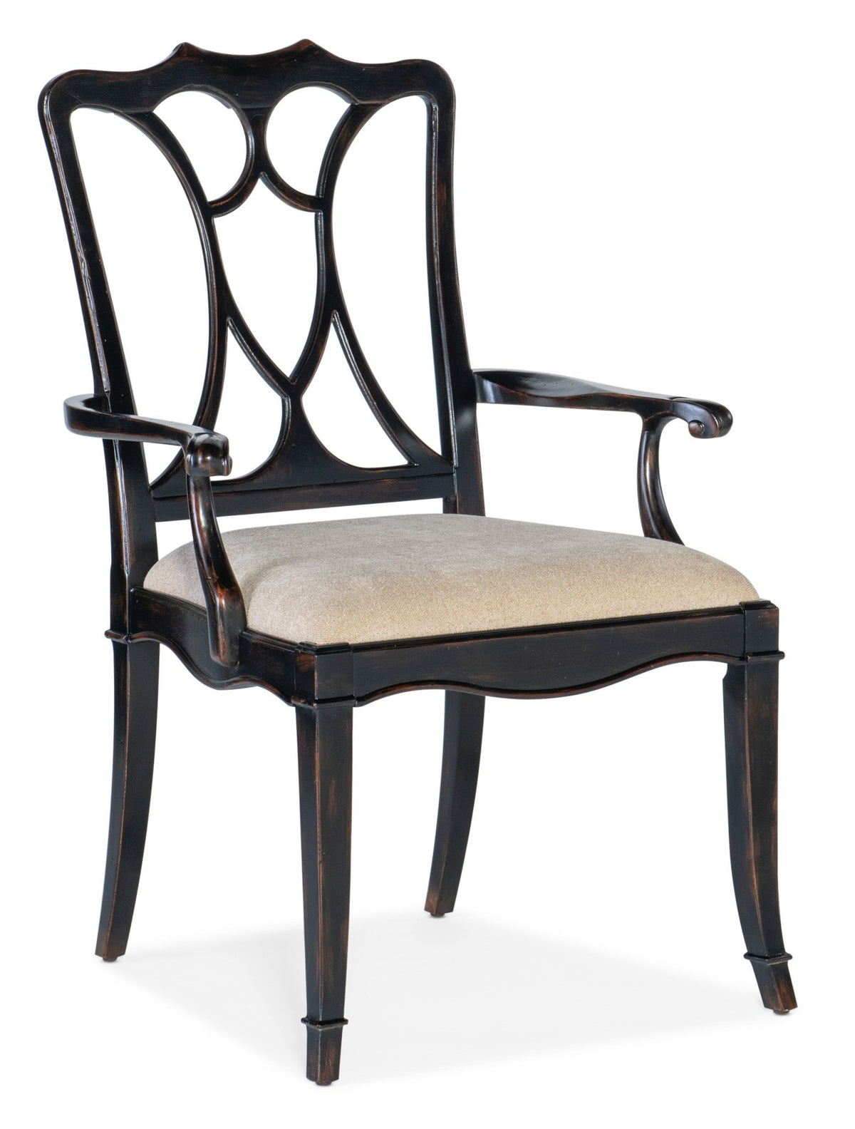 Charleston Upholstered Seat Arm Chair Chairs| Hooker
