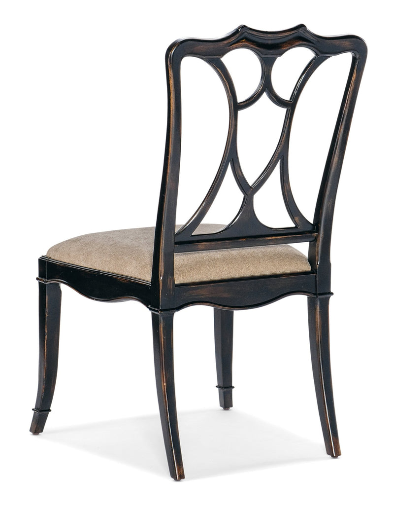 Charleston Upholstered Seat Side Chair - Al Rugaib Furniture