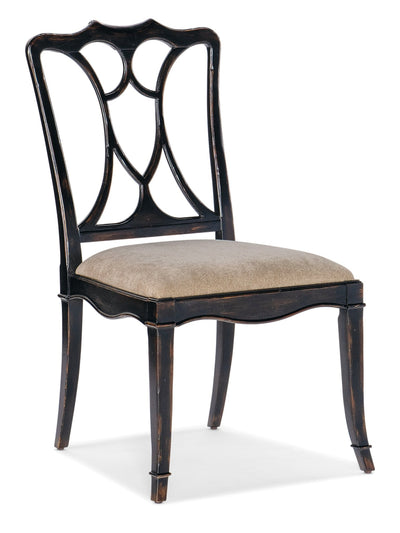 Charleston Upholstered Seat Side Chair - Al Rugaib Furniture
