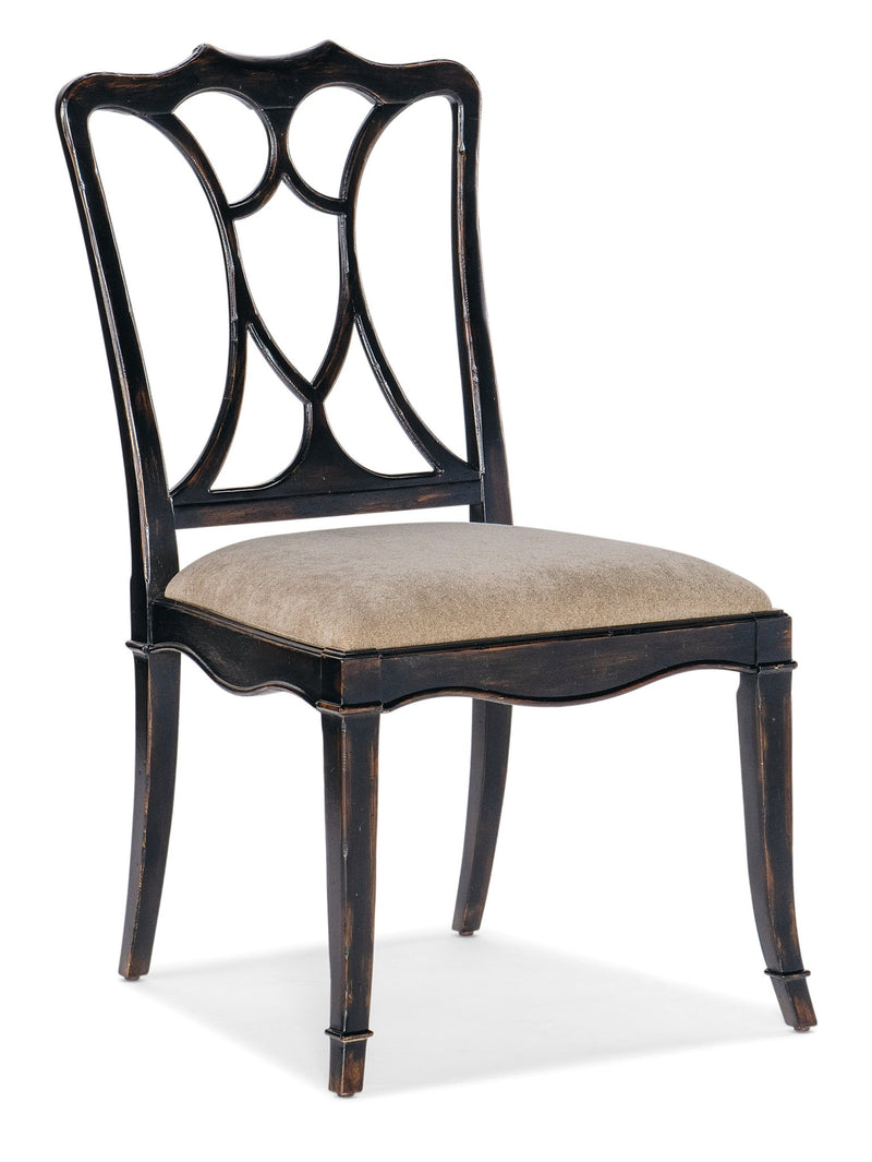 Charleston Upholstered Seat Side Chair - Al Rugaib Furniture