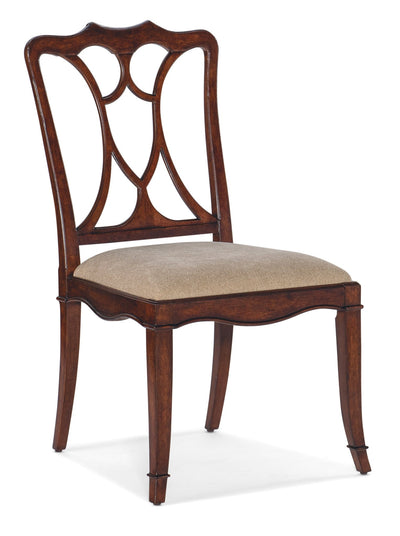 Charleston Upholstered Seat Side Chair - Al Rugaib Furniture