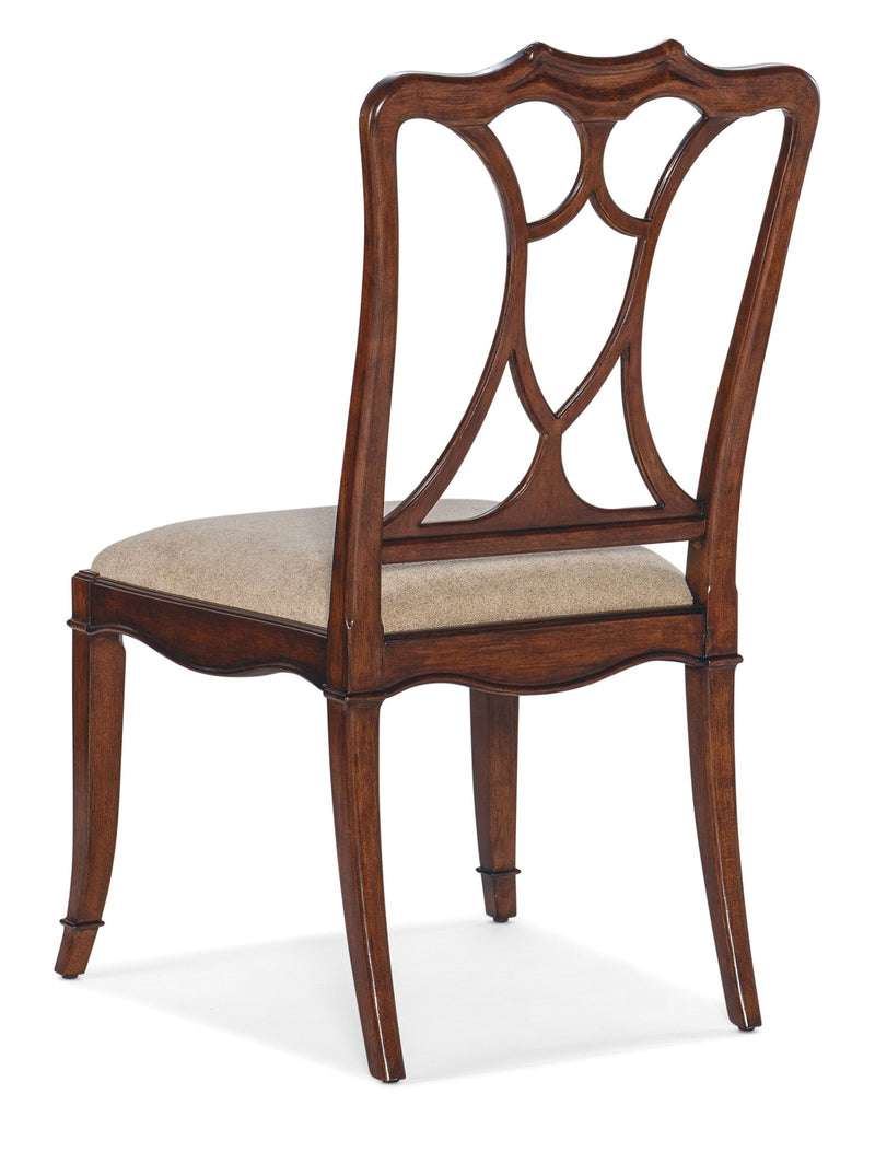 Charleston Upholstered Seat Side Chair - Al Rugaib Furniture