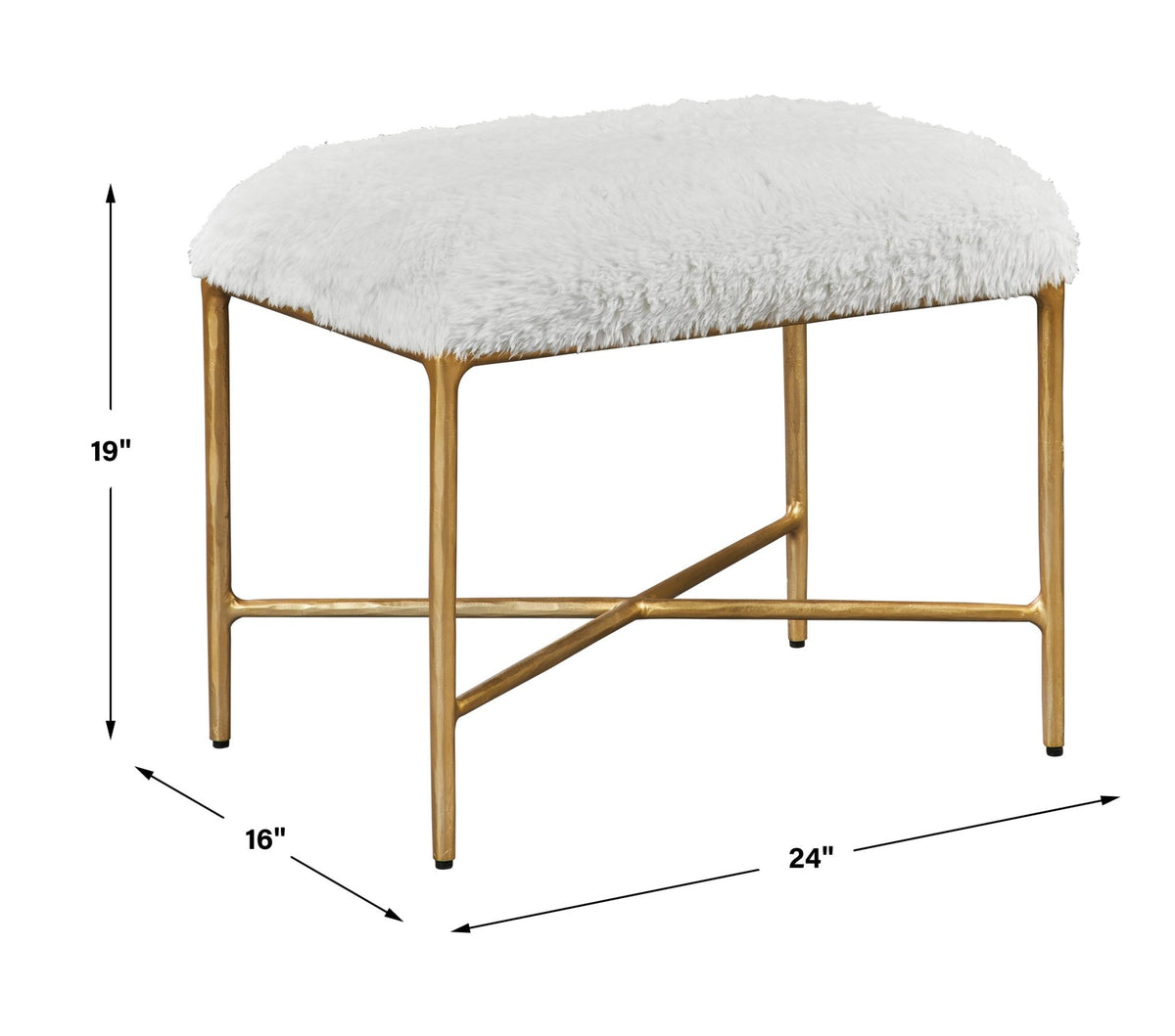 Charmed Small Bench Benches| Uttermost