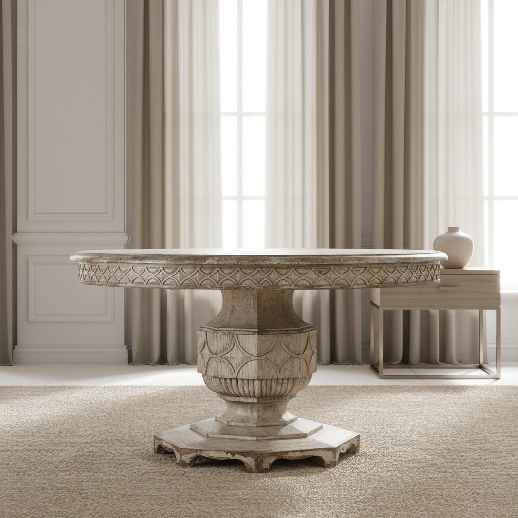 Chatelet Round Dining Table with One 20'' Leaf Dining Tables| Hooker