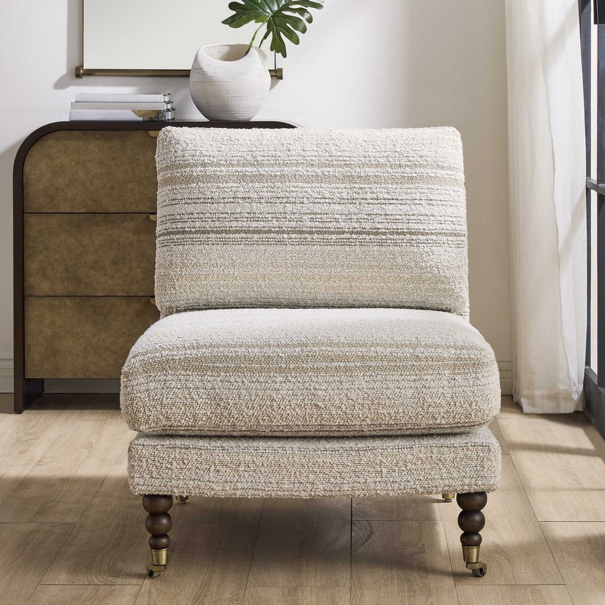 Chatsworth Modern Slipper Chair Chairs| Uttermost