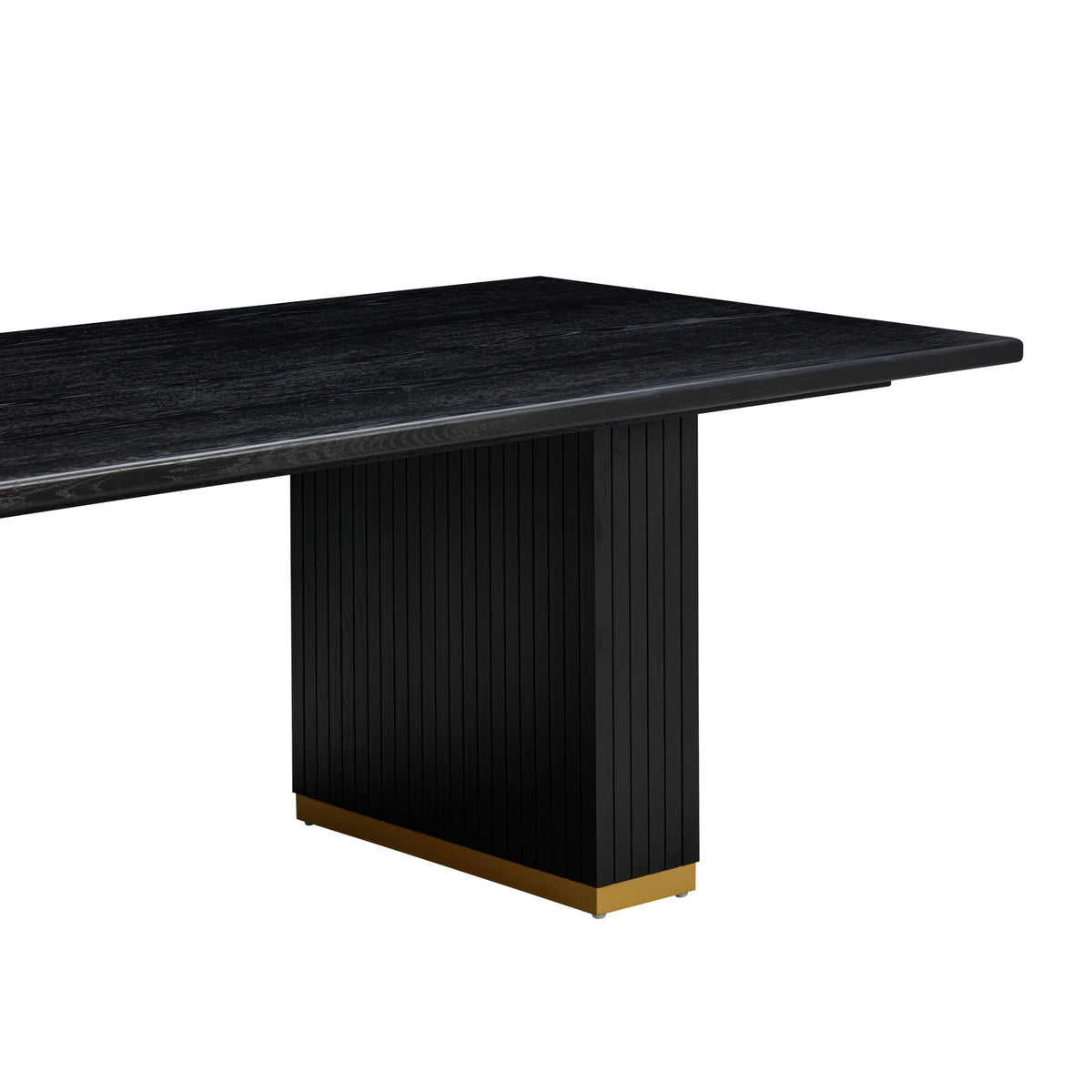 Chelsea Black Oak Rectangular Dining Table Dining Tables| TOV