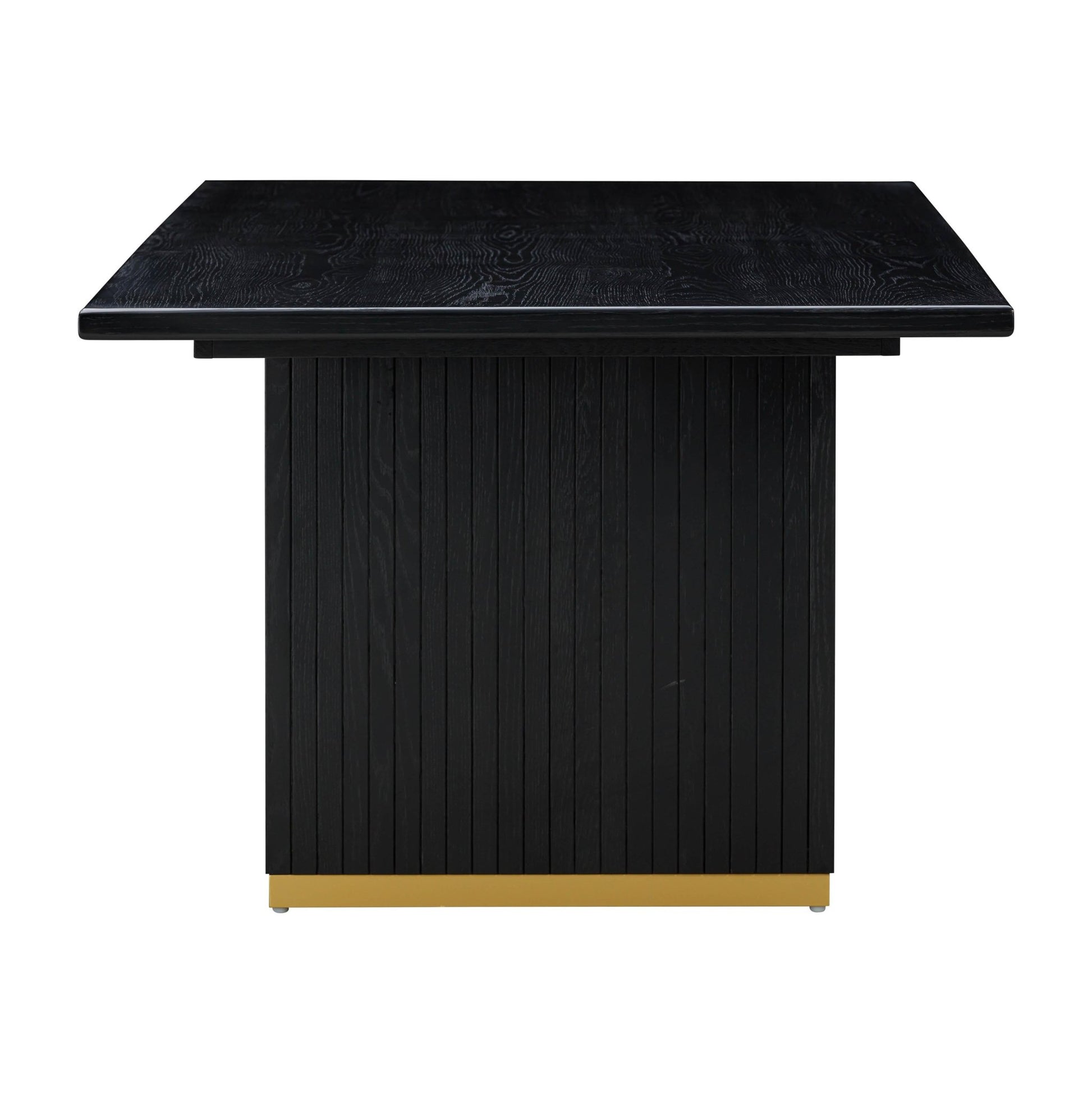 Chelsea Black Oak Rectangular Dining Table Dining Tables| TOV