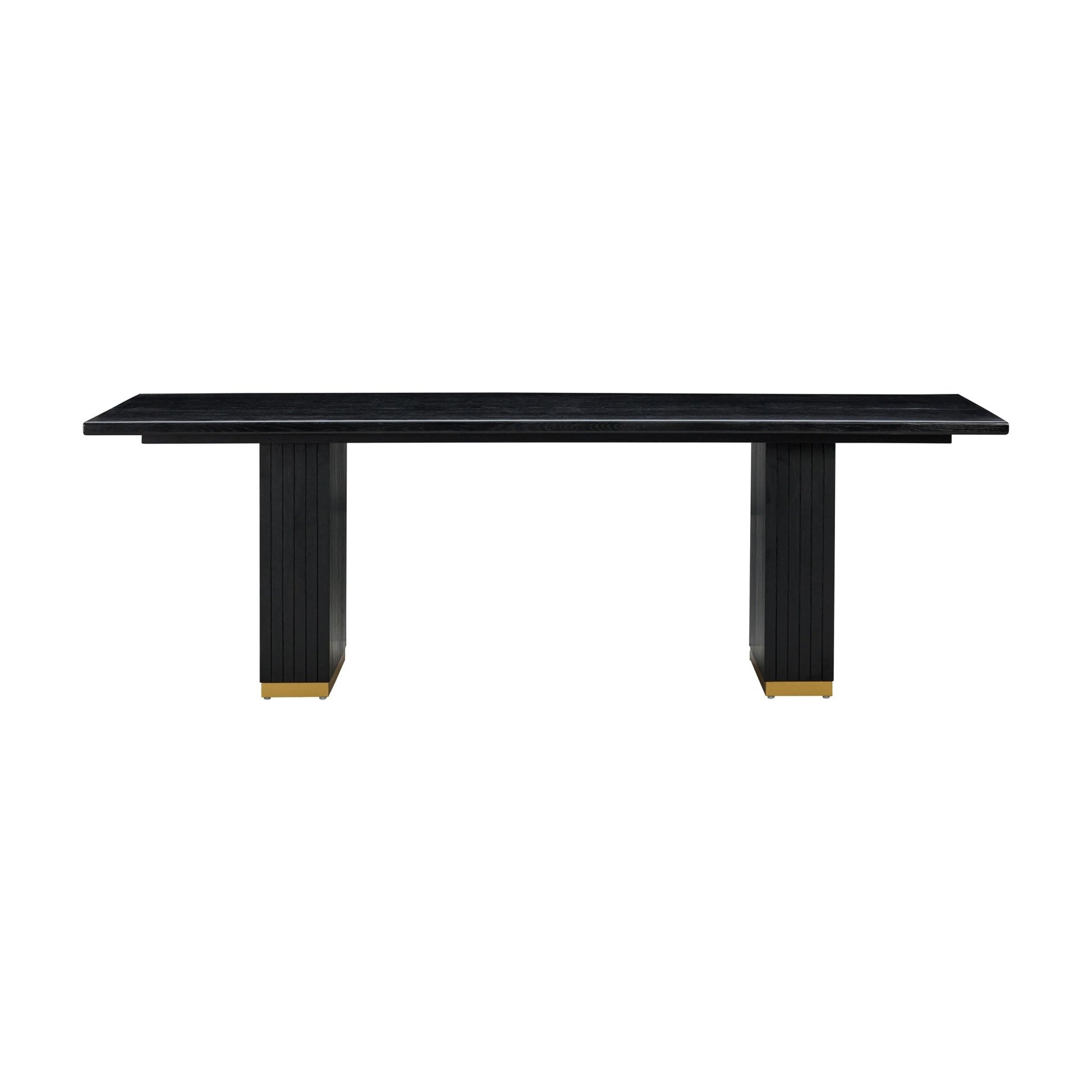Chelsea Black Oak Rectangular Dining Table Dining Tables| TOV