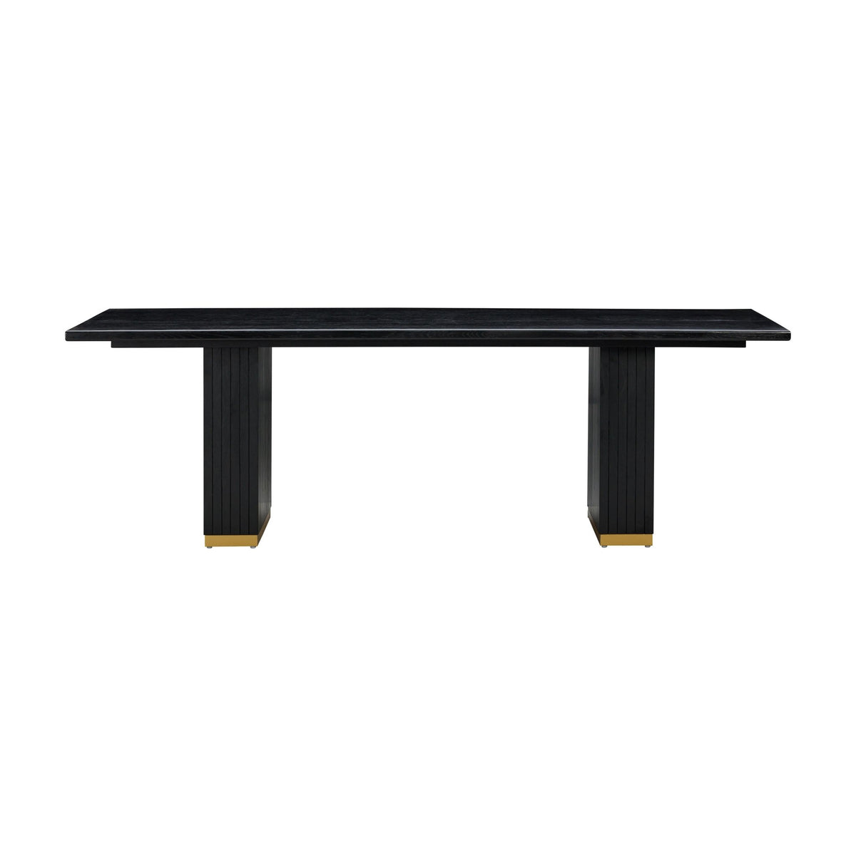 Chelsea Black Oak Rectangular Dining Table Dining Tables| TOV
