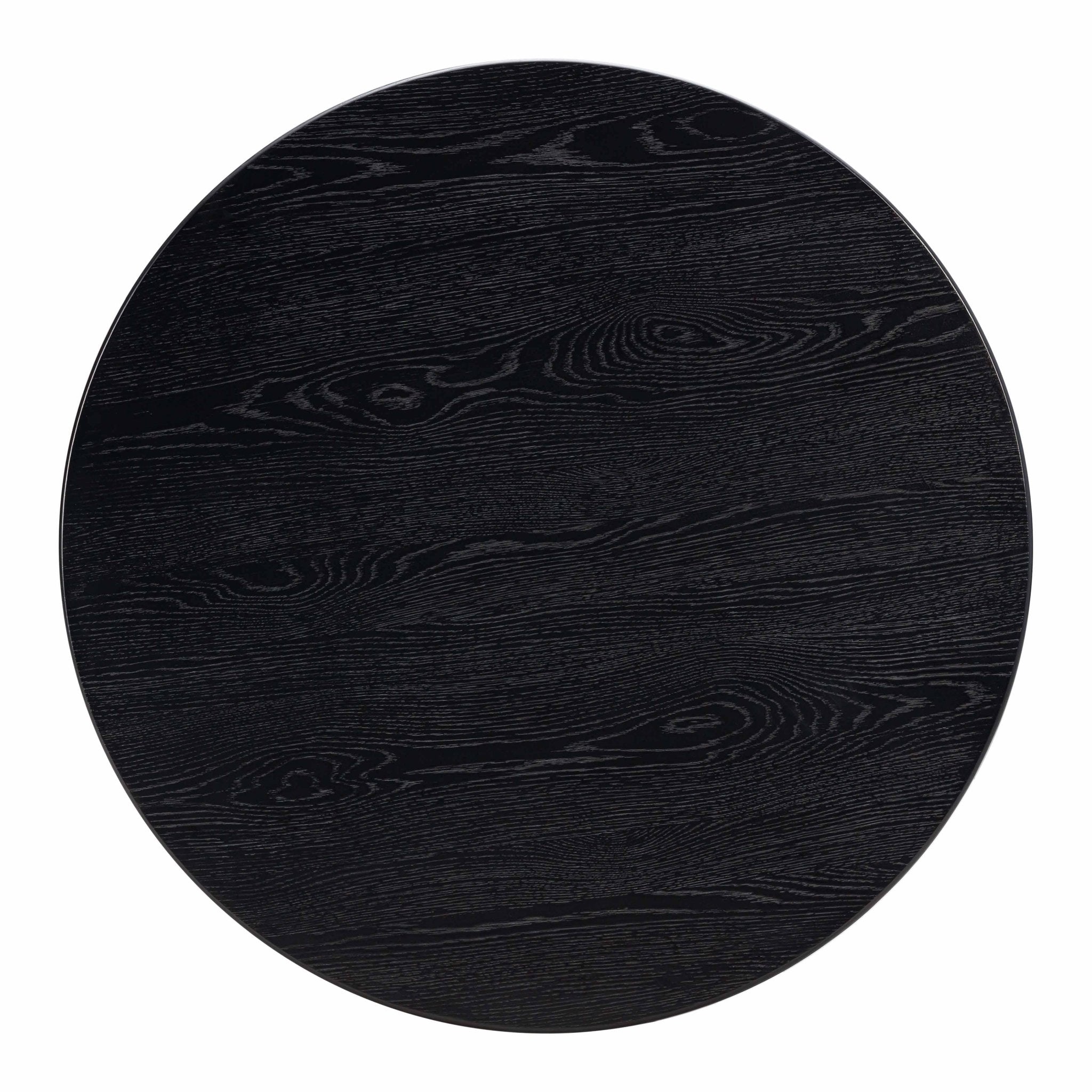 Chelsea Black Oak Round Dining Table Dining Tables| TOV