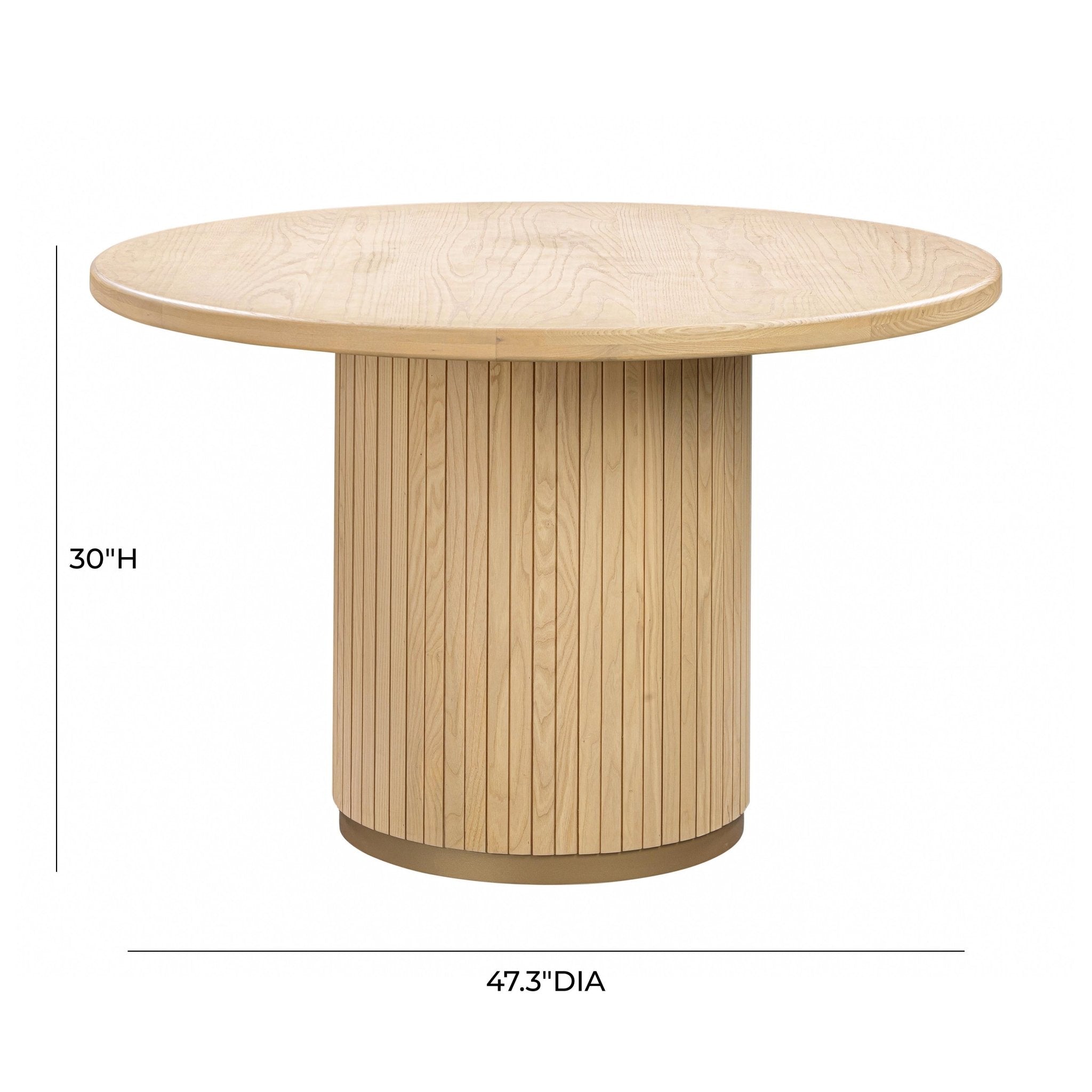 Chelsea Natural Oak Wood Round Dining Table Dining Tables| TOV