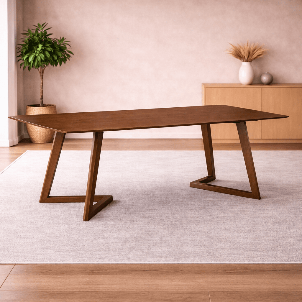 Cherris Brown 6 Seater Dining Table Dining Tables| Roots Furniture
