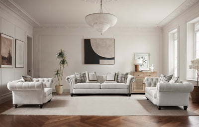 Chesterfield Cream chair - Al Rugaib Furniture