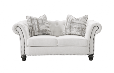 Chesterfield Cream Loveseat - Al Rugaib Furniture