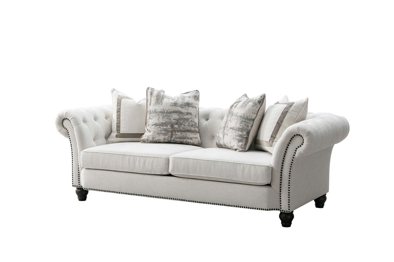 Chesterfield Cream Sofa - Al Rugaib Furniture
