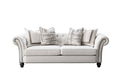 Chesterfield Cream Sofa - Al Rugaib Furniture