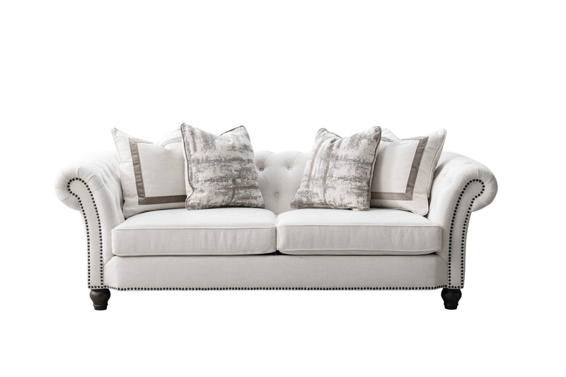 Chesterfield Cream Sofa - Al Rugaib Furniture