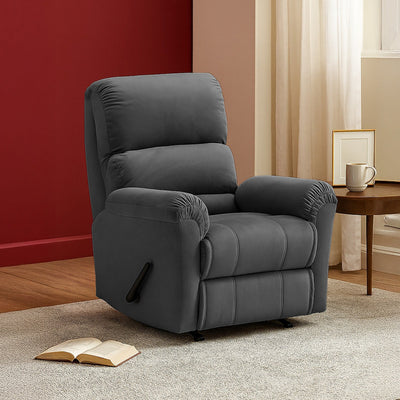 ChillSeat | Velvet Rocking Recliner Chair - Al Rugaib Furniture