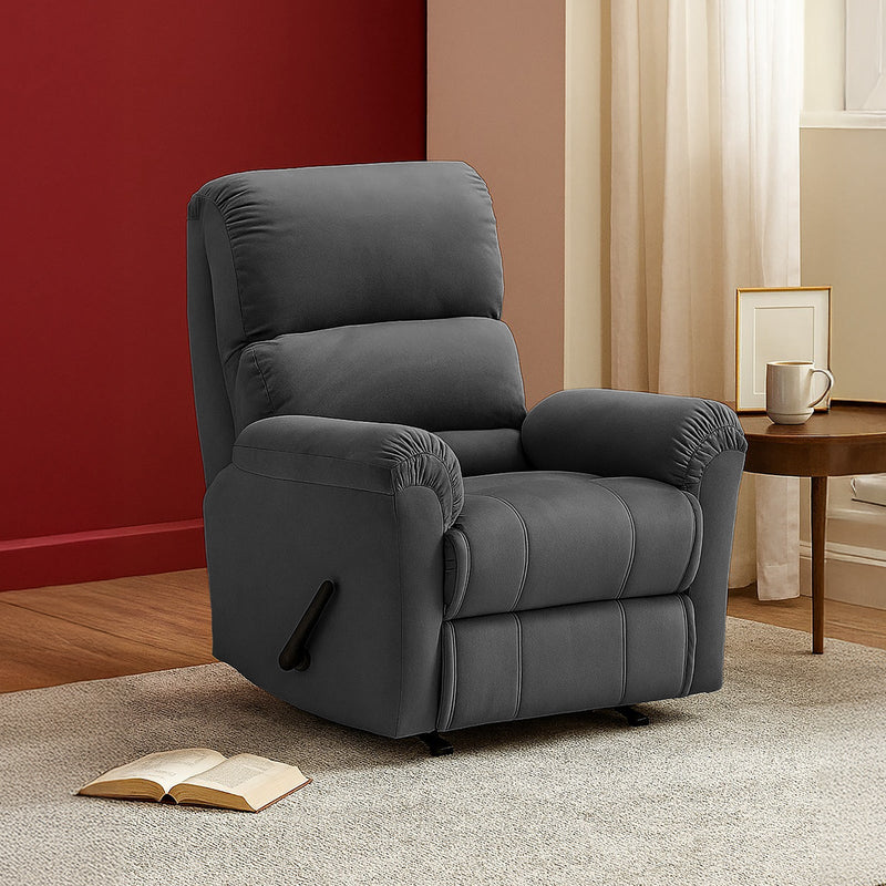 ChillSeat | Velvet Rocking Recliner Chair - Al Rugaib Furniture