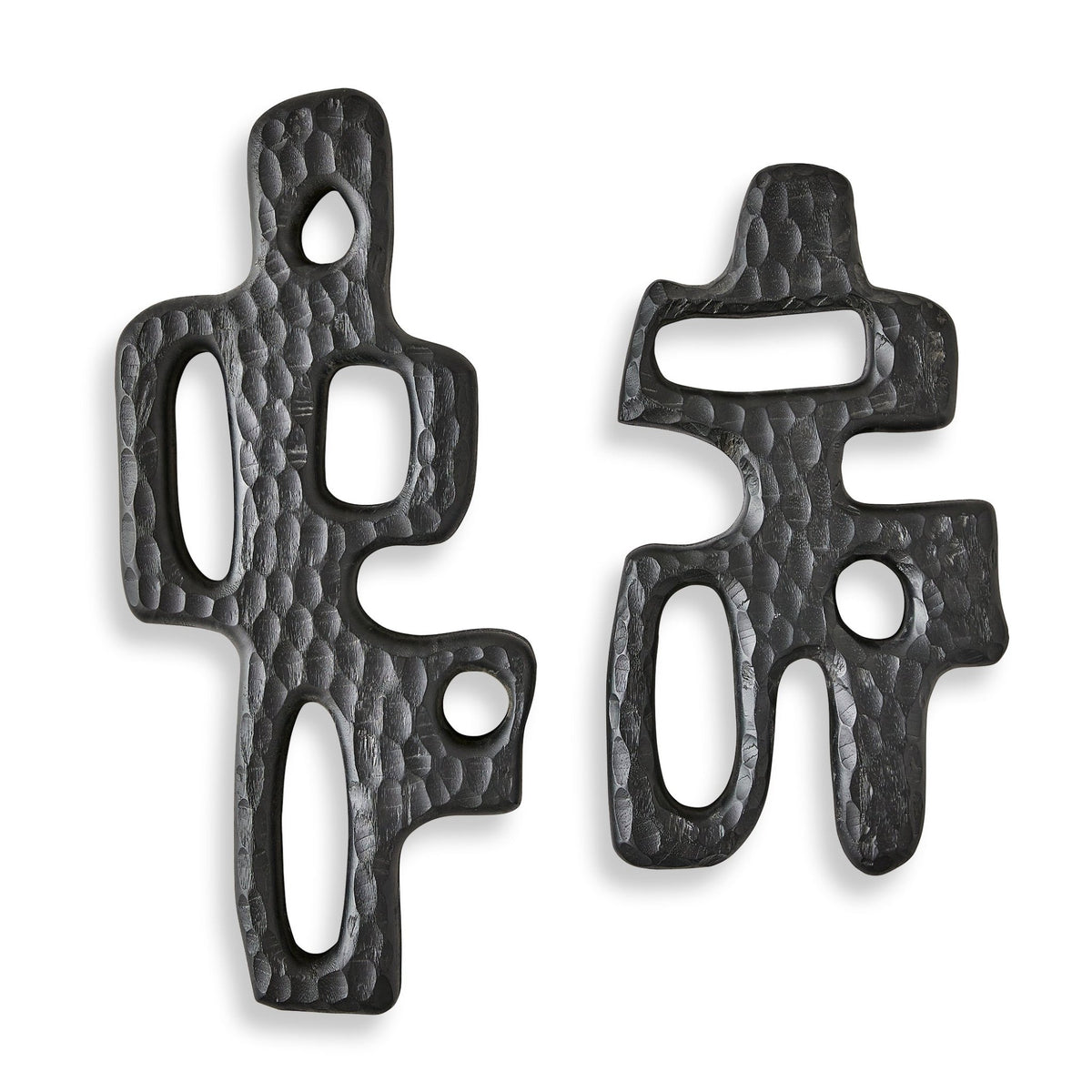 Chiseled Silhouette Wall Sculptures, S/2 Table Decors| Uttermost