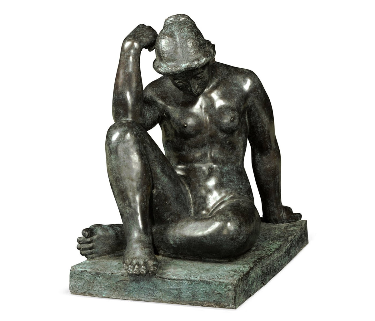 Churchman Collection - Art Deco Nude Female Left Sculpture Ground Decors| Jonathan Charles