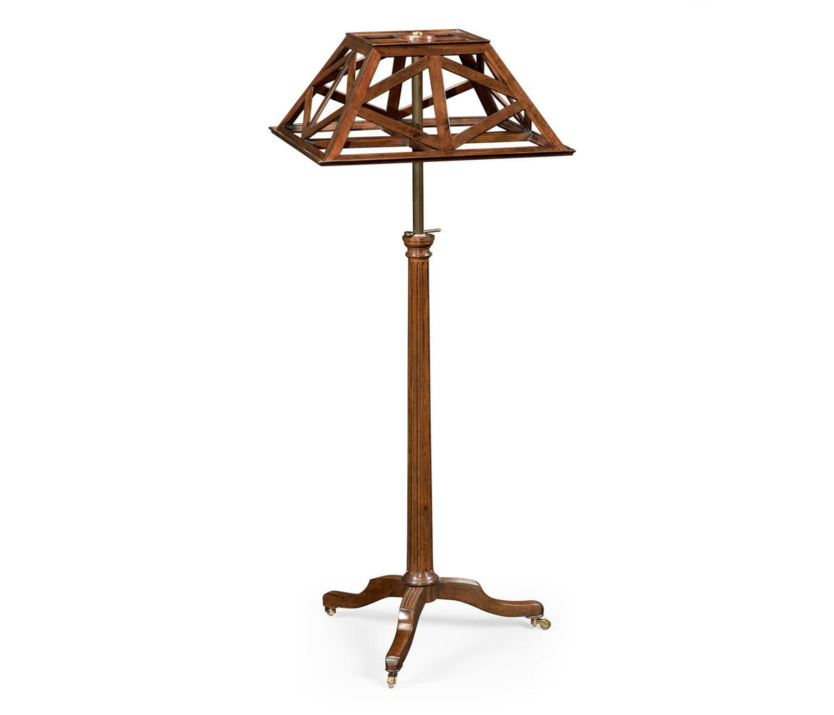 Churchman Collection - Pyramidal Lattice French Walnut Lectern Ground Decors| Jonathan Charles