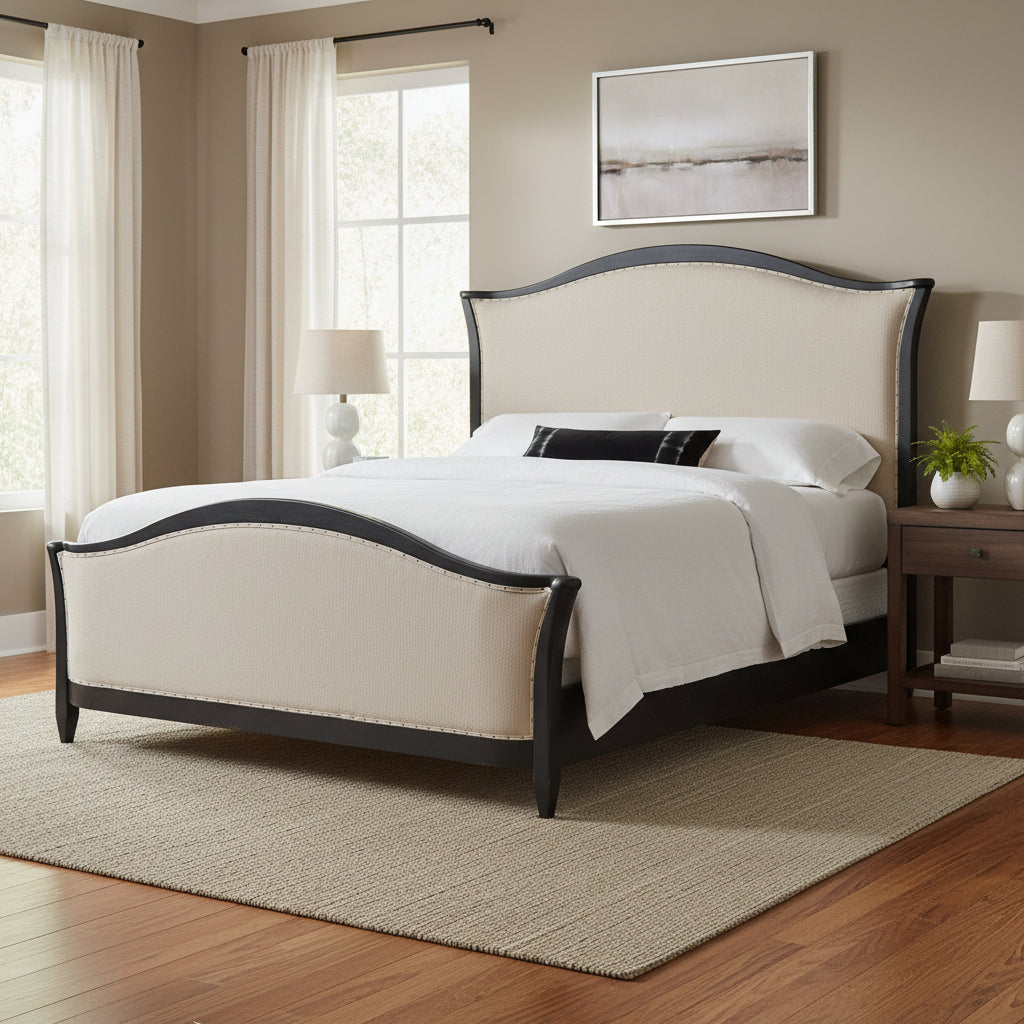 Ciao Bella Cal King Upholstered Bed- Black Beds| Hooker