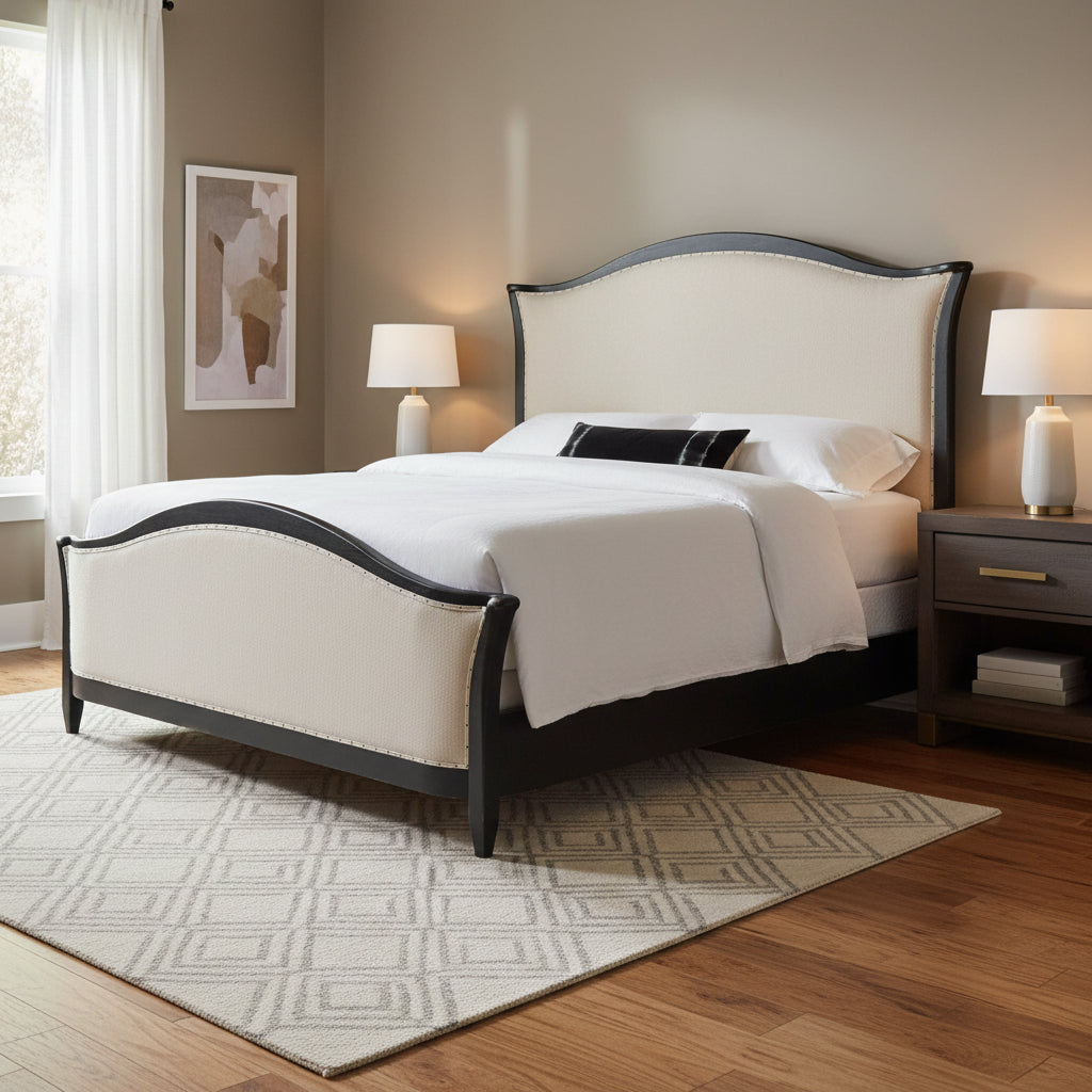 Ciao Bella Queen Upholstered Bed- Black Beds| Hooker