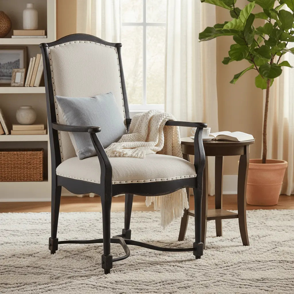 Ciao Bella Upholstered Back Arm Chair - 2 per carton/price ea Chairs| Hooker
