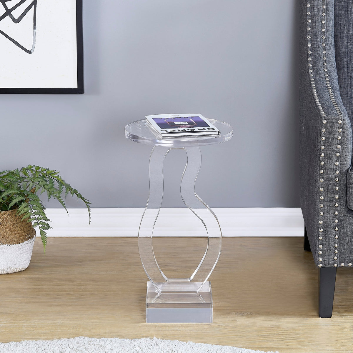 Ciera Acrylic Side Table Accent & End Tables| Roots Furniture