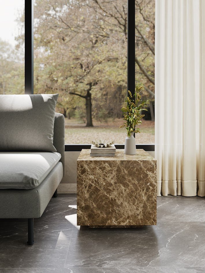Cinnamon Marble Side Table Accent & End Tables| Roots Furniture