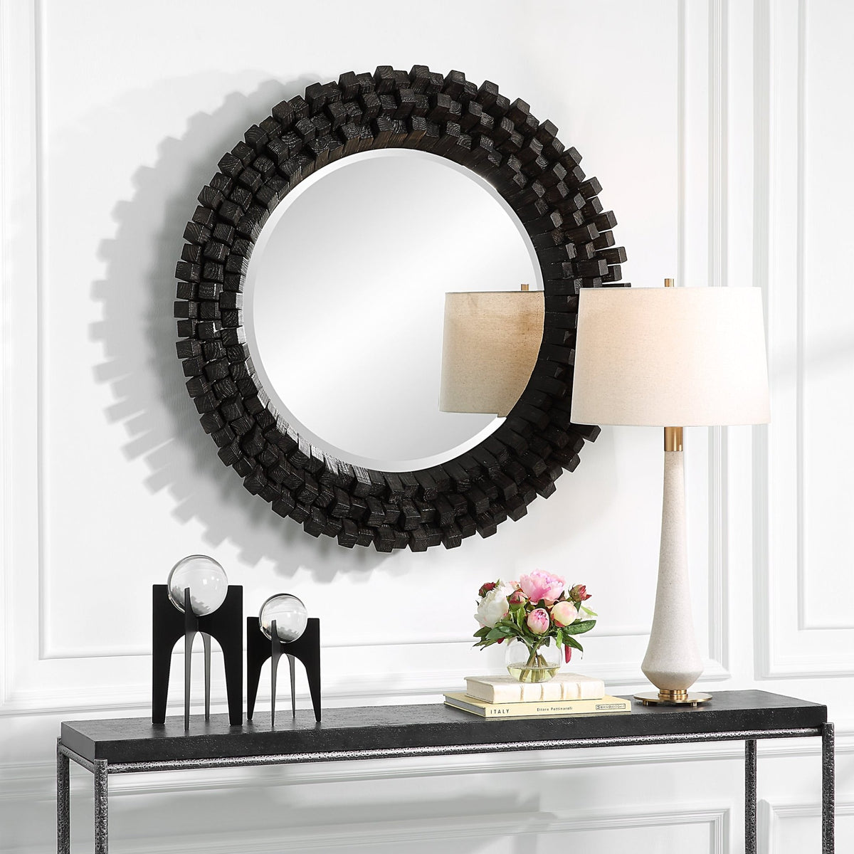 Circle of Piers Round Mirror Mirrors| Uttermost