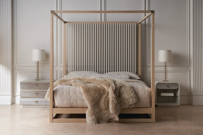 طاولة جانبية كلاسيكية كاراكول - طاولة سرير بدروك