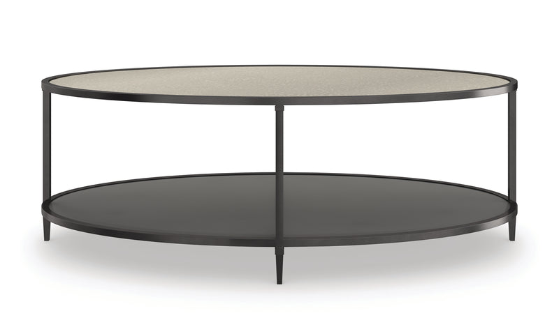 Caracole Classic - Smoulder Oval Cocktail Table