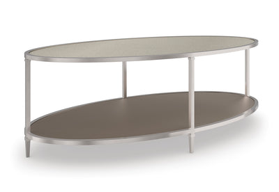 Caracole Classic - Shimmer Oval Cocktail Table