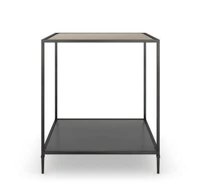 Caracole Classic - Smoulder Square End Table