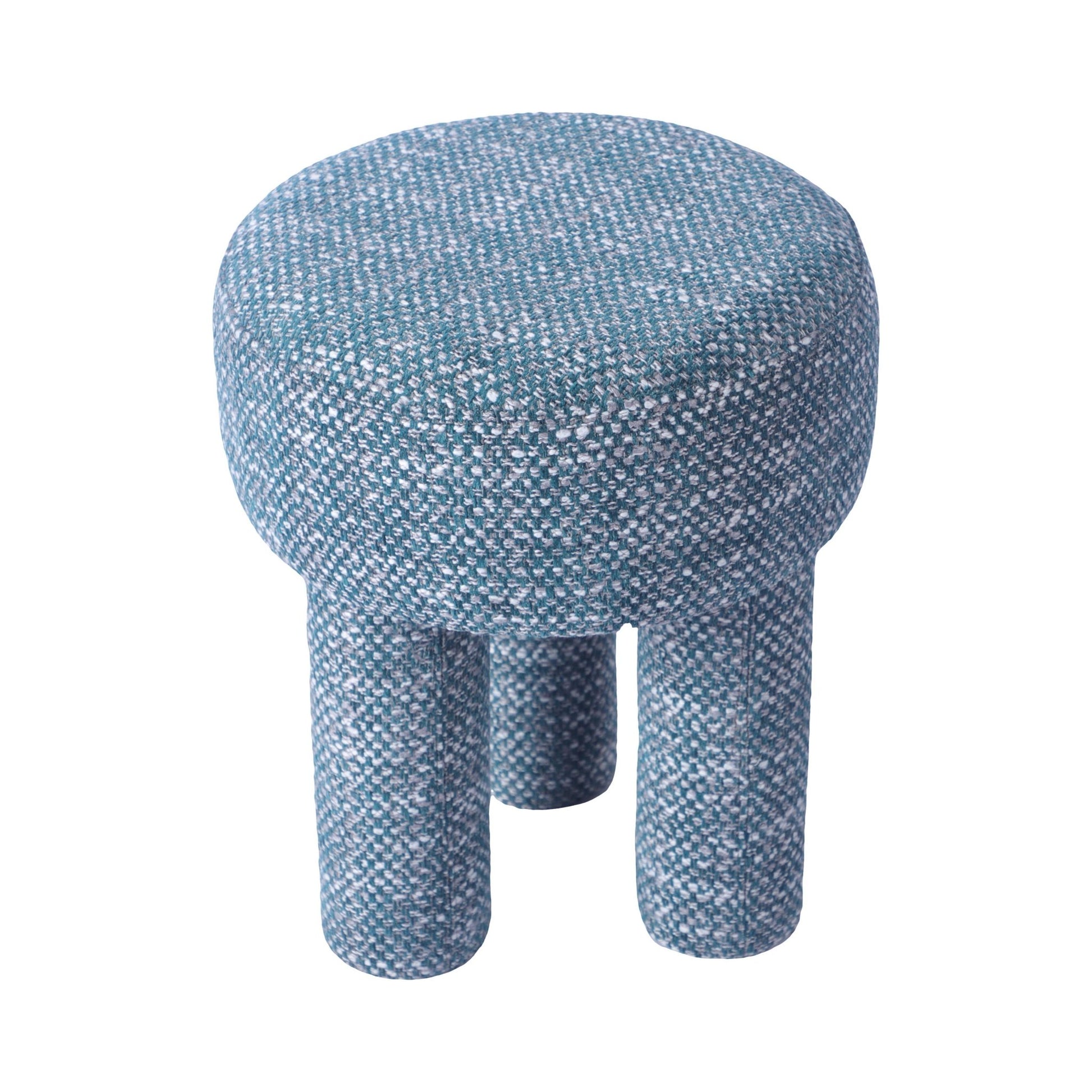 Claire Teal Knubby Stool Stools| TOV