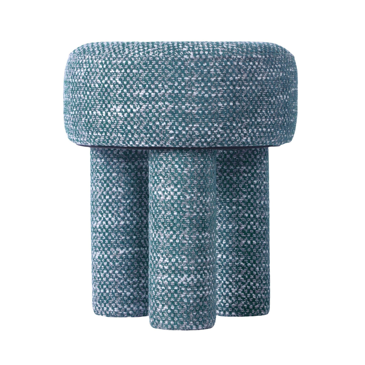 Claire Teal Knubby Stool Stools| TOV