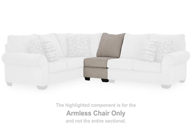 Claireah Armless Chair - Al Rugaib Furniture