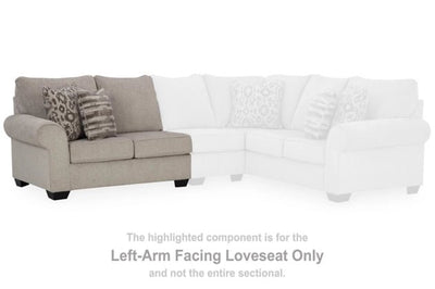 Claireah Left - Arm Facing Loveseat - Al Rugaib Furniture