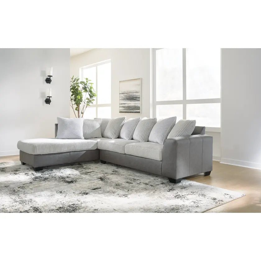 Clairette Court 2-Piece Sectional with Chaise Sectionals| Ashley Homestore